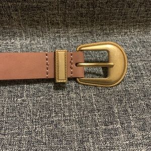 Universal Thread Women's Western Belt Blush Pink Faux Leather Suede